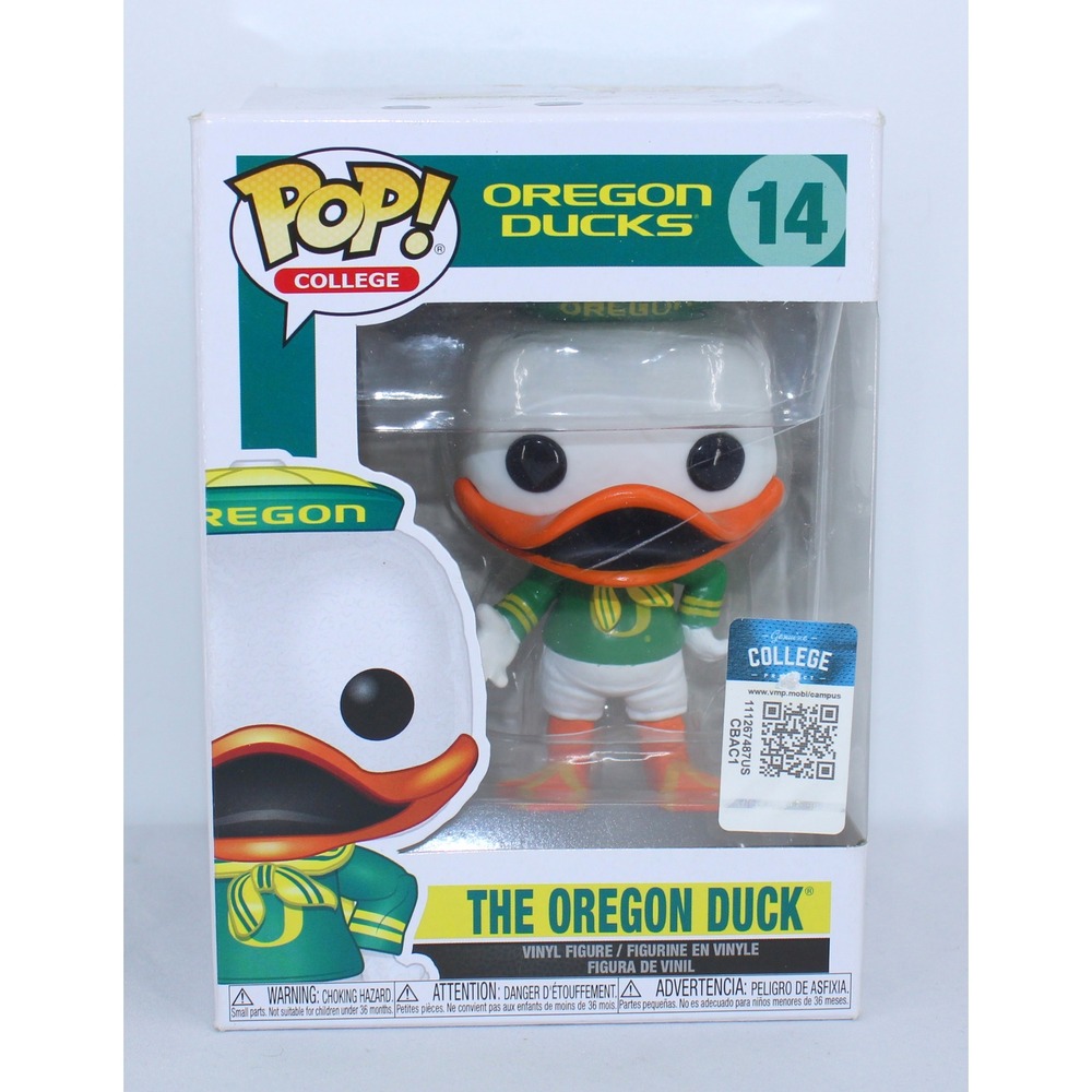 Funko Pop College Oregon Ducks The Oregon Duck 14 Vinyl Figure New